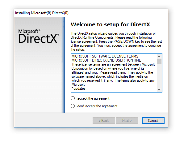 Install DirectX