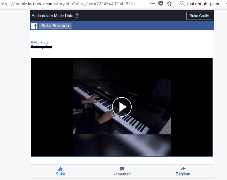 Cara simpan video FB Laptop