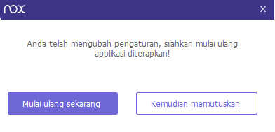 Restart Nox