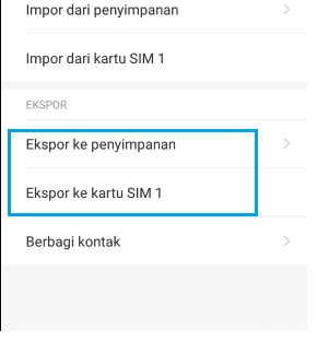 Gambar Cara Backup Kontak Hp Xiaomi 100 Berhasil