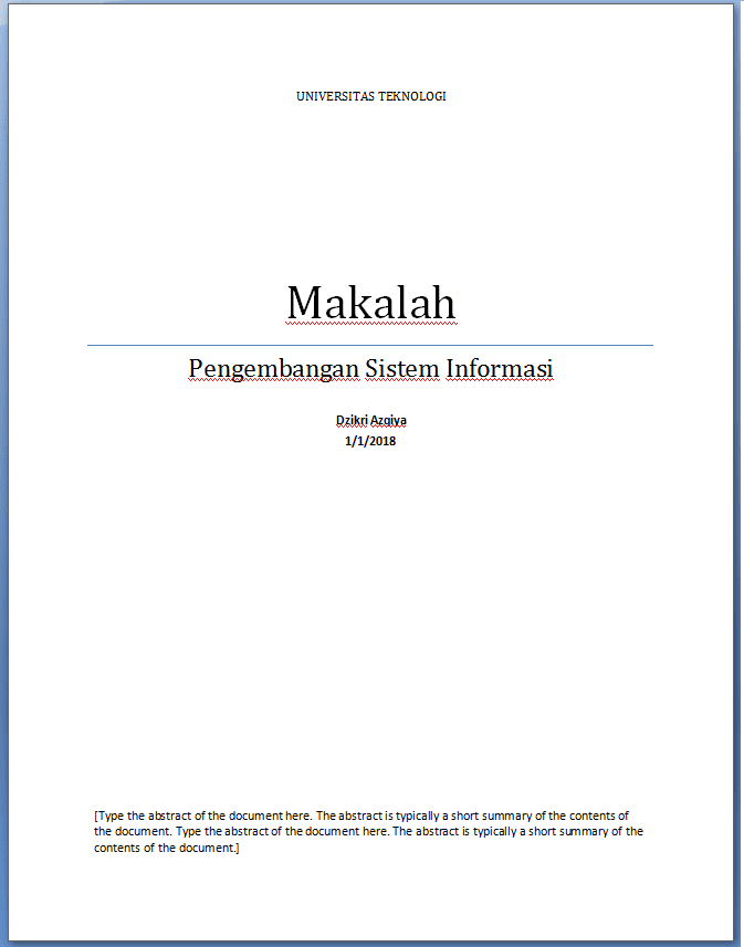 47++ Contoh cover makalah yang menarik microsoft word 2013 info