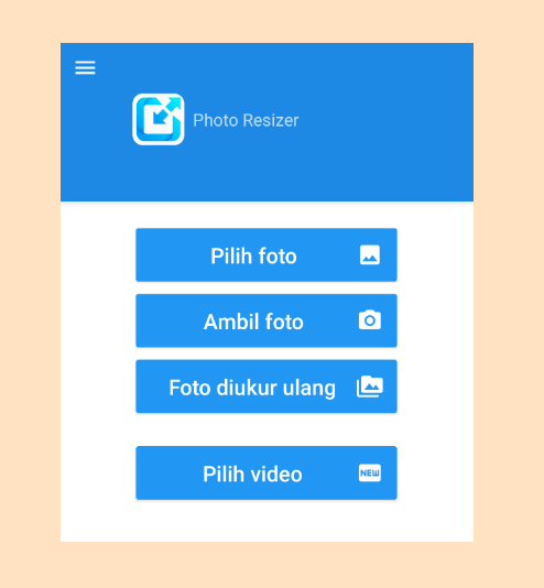 Pilih Foto PhotoResizer Android