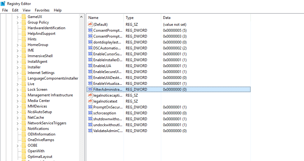 Setting Registry