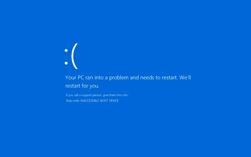 Mengatasi Inacessible Boot Device
