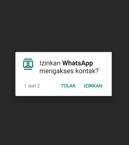 Setting Izin WhatsApp