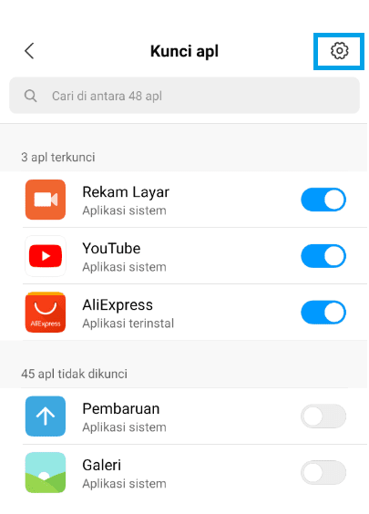 Pengaturan Xiaomi