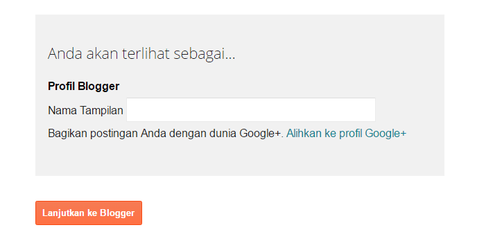 Nama Tampilan Blog