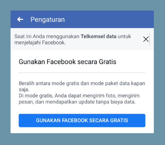 Cara Mode Gratis Facebook Cara Keluarnya Tanpa Kuota Leskompi