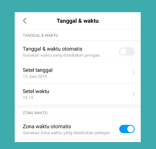 Setting Tanggal Waktu HP Android Playstore