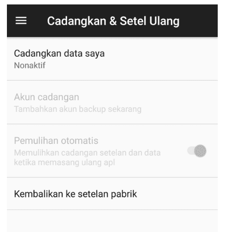 Reset Android