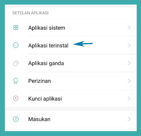 Aplikasi Terinstall
