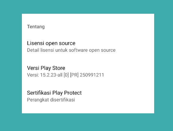 Perbarui Google Playstore