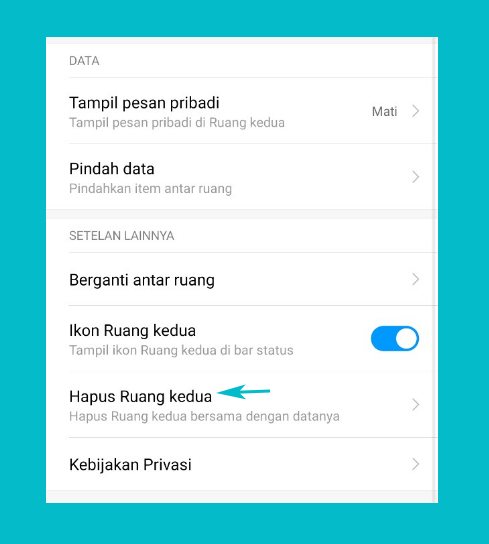 Hapus Ruang Kedua