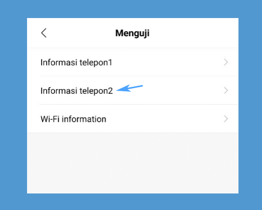 Menu Informasi Telepon 2