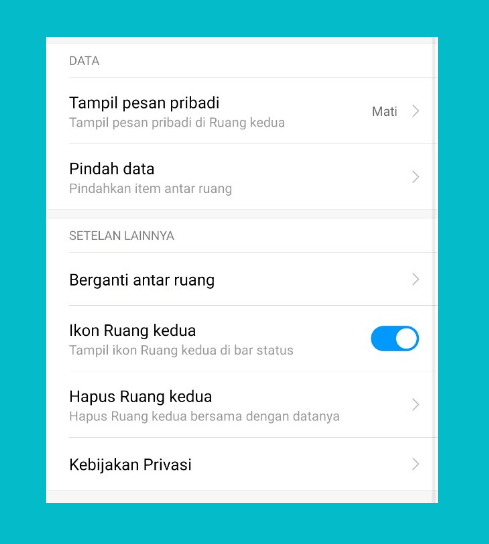 Ganti Antar Ruang