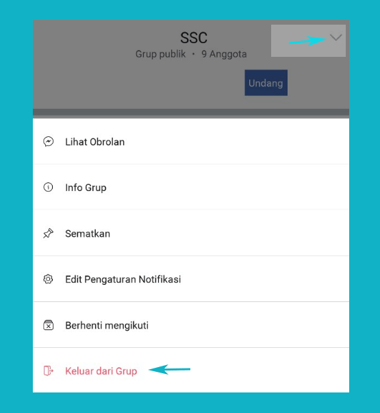 (+Gambar) Cara Keluar Dari Grup Facebook Di HP Dan PC - Leskompi