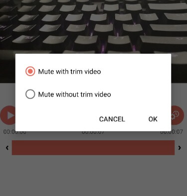 Mute Video Tanpa Trim