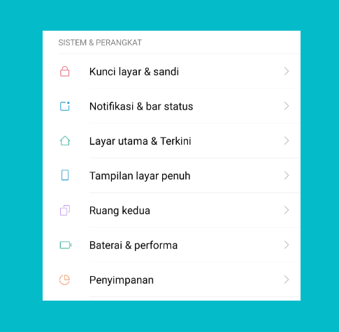 Second Space HP Xiaomi