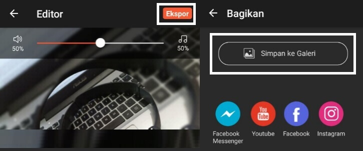 Cara membuat video foto dengan lagu di Android