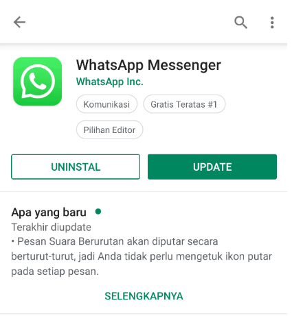 Perbarui WhatsApp Yang Kadaluarsa