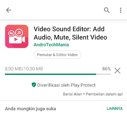 Proses Install Video Sound Editor