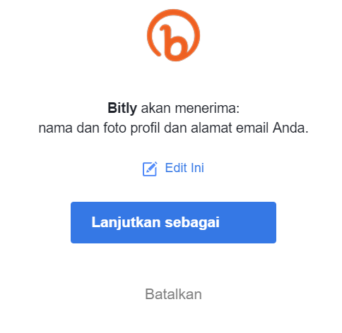 Buat Bitly Akun