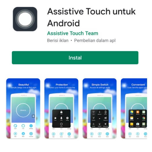 Aplikasi Assistive Touch HP Android
