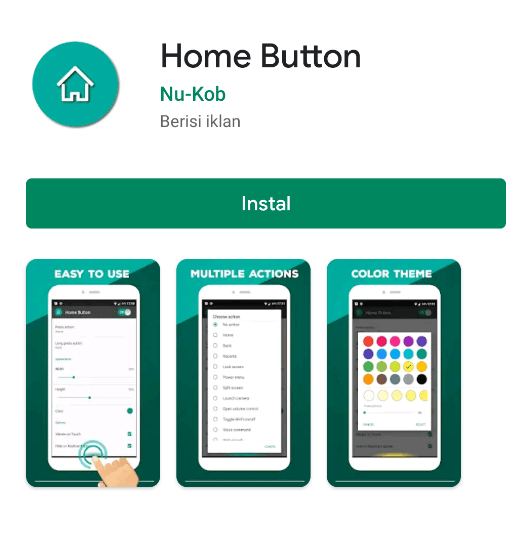 Aplikasi Tombol Home Android