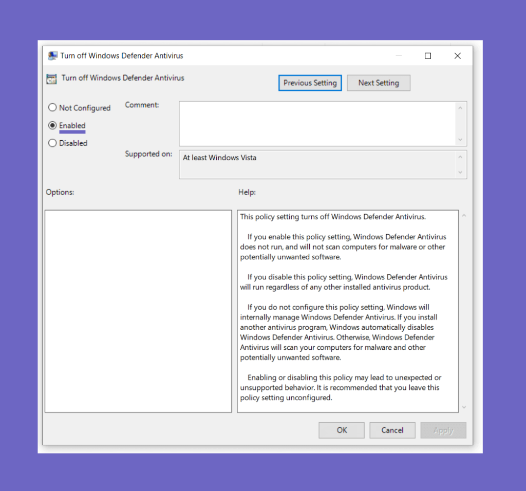 Cara Mematikan Windows Defender Enabled Windows Defender 1024x956 - Cara Mematikan Windows Defender