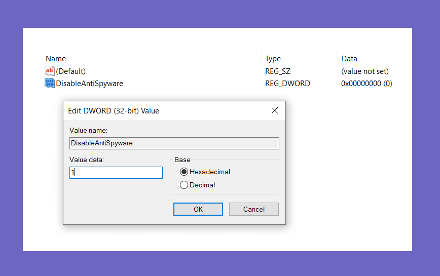 Cara Mematikan Windows Defender Setting Registry Mematikan Defender - Cara Mematikan Windows Defender
