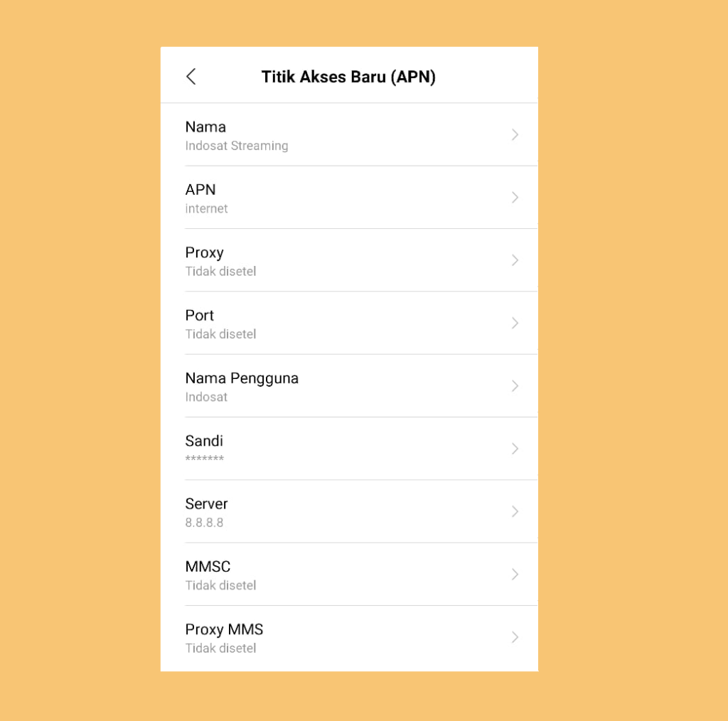 APN Indosat Untuk Streaming