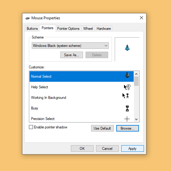 Cara Mengubah Tampilan Cursor Windows 10 Apply Cursor Baru - Cara Mengubah Tampilan Cursor Windows 10