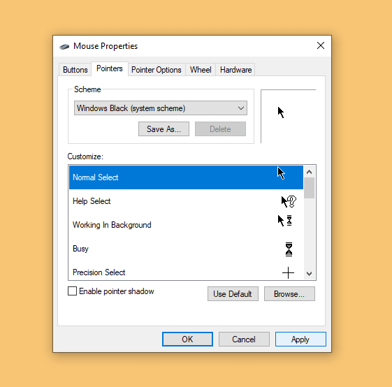 Cara Mengubah Tampilan Cursor Windows 10 Contoh Kursor Terganti - Cara Mengubah Tampilan Cursor Windows 10