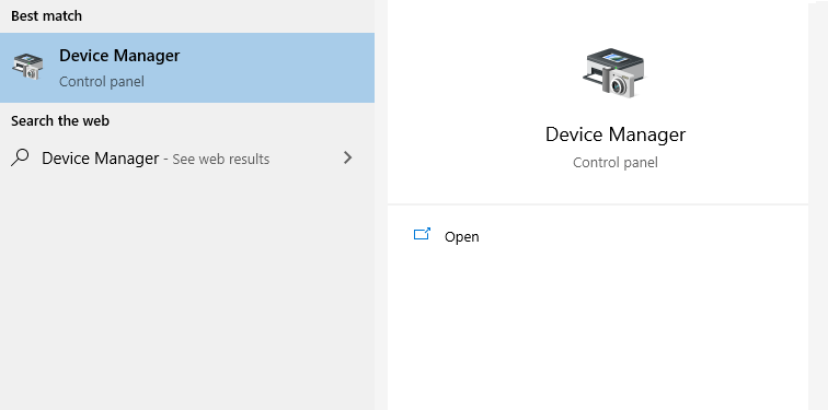 Device Manager WiFi