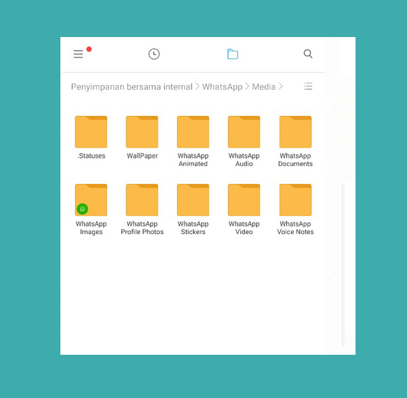 Folder Media WA Xiaomi