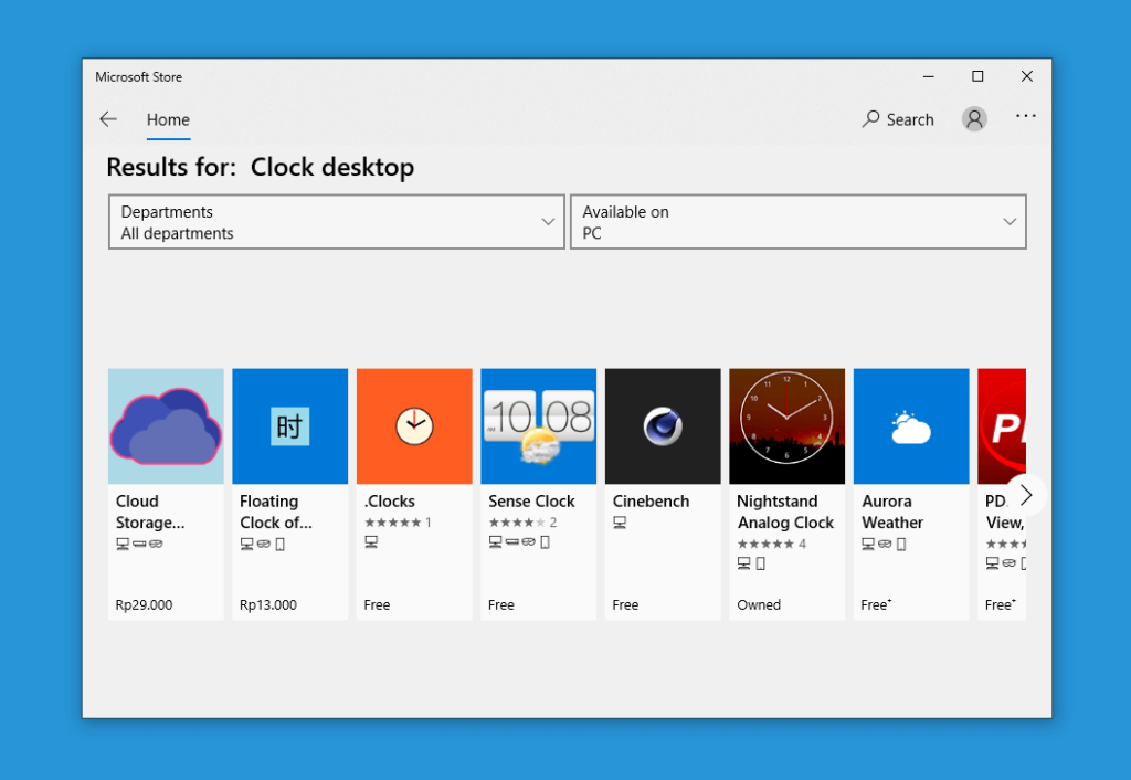 Melalui Windows Store