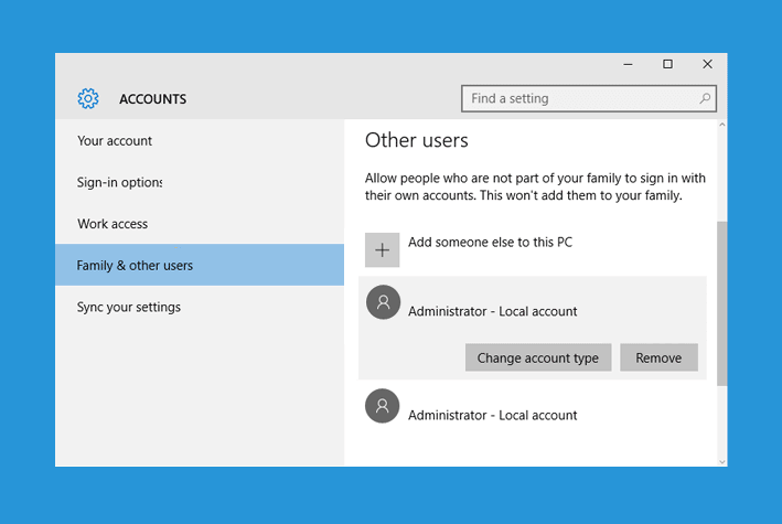 cara menghapus user account administrator windows 10