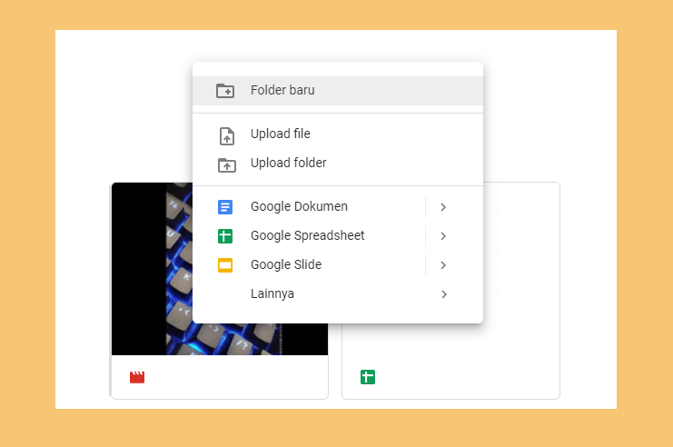 Buat Folder Baru - Cara Membuat Folder Google Drive