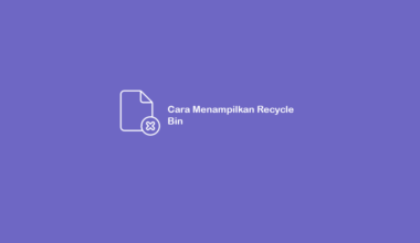 Cara Menampilkan Recycle Bin Windows