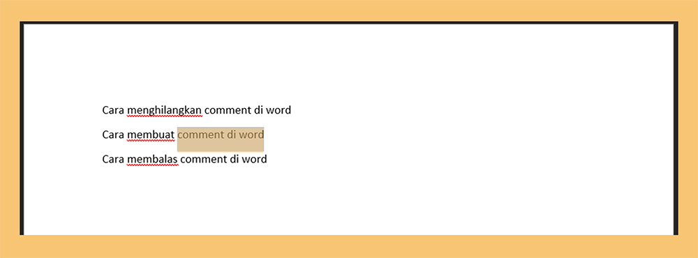 Setting Comment Tulisan