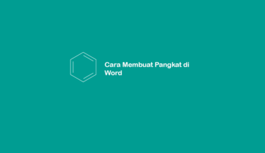 Cara Membuat Pangkat di Word