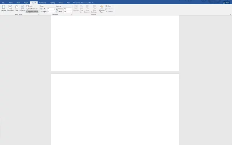 Membuat Section Break di Word