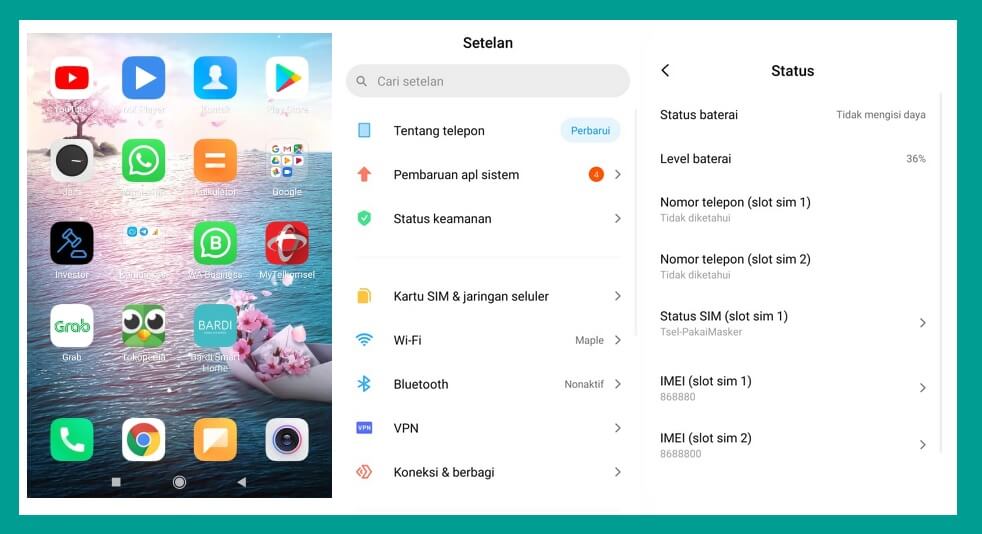 Pengaturan IMEI Xiaomi