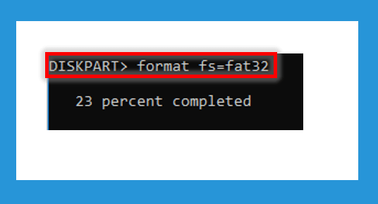 Format Disk FAT32