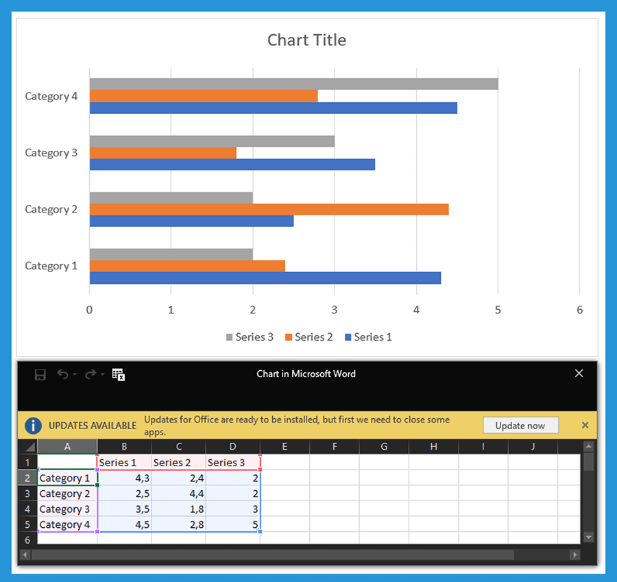 Contoh Chart Title