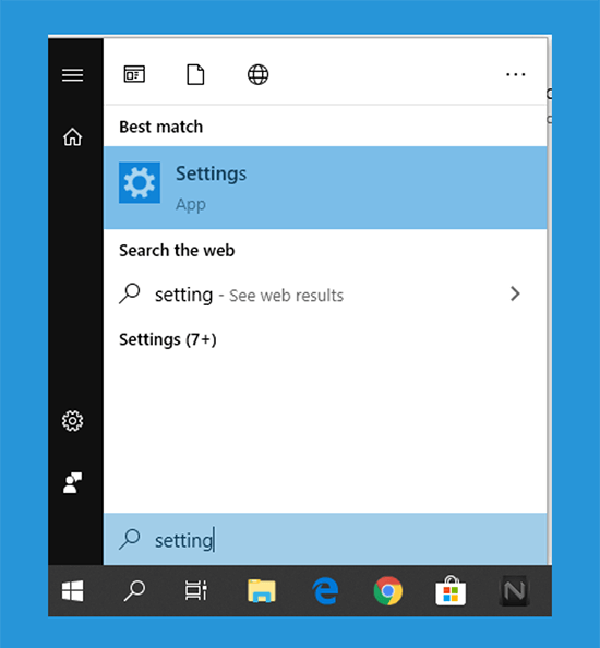 Menu Settings Start Menu Windows