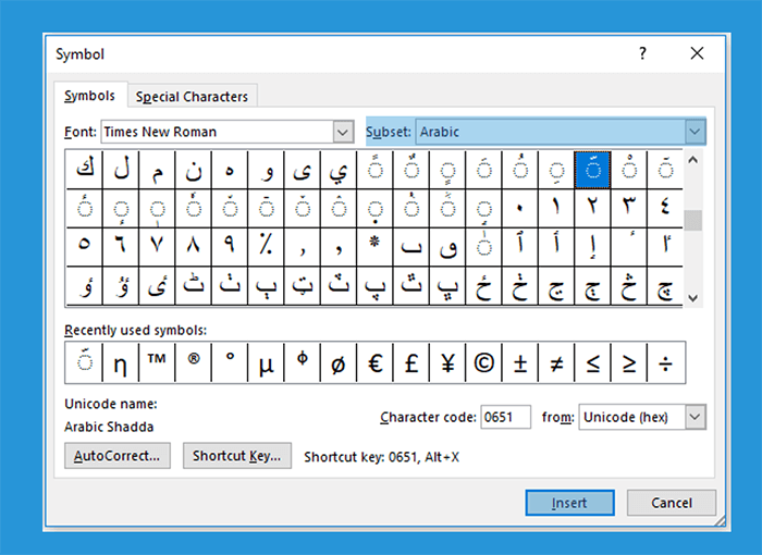 Opsi Arabic di Office Word