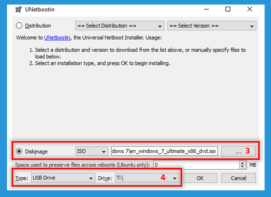 Pengaturan UNETBoot Untuk Bootable Flashdisk