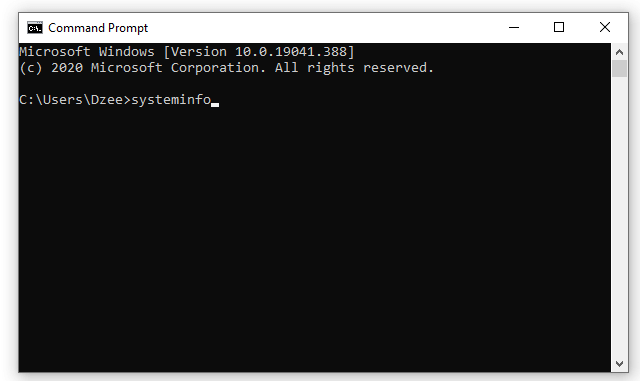 System info CMD