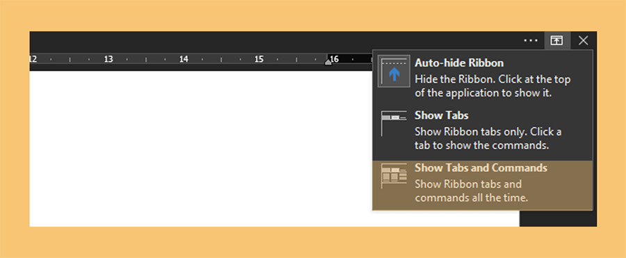 Tab Commands Office Word